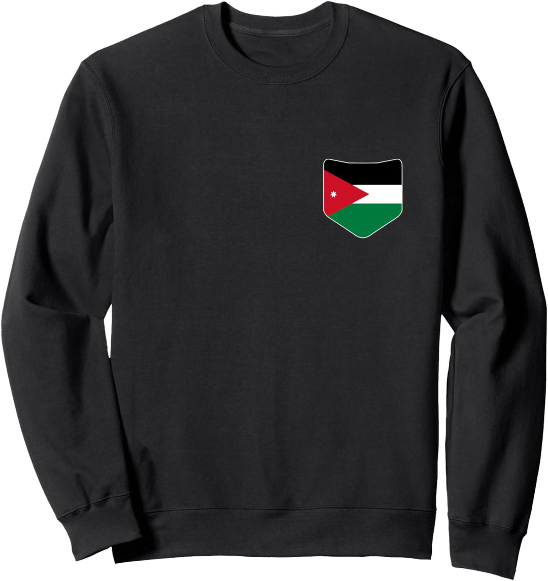 T-Shirt mit Jordanien-Flagge und bedruckter Jordanien-Flagge Sweatshirt