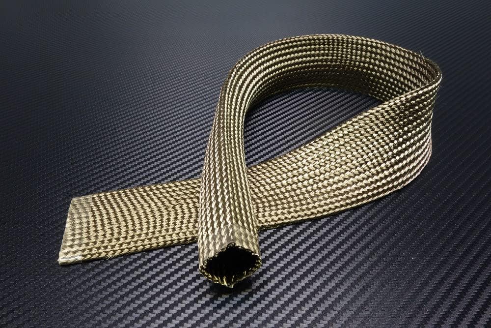 1m Kevlar Titan Hitzeschutzschlauch ID 25mm *** Heat Sleeve Thermoschutz Isolierschlauch Kabelschutz