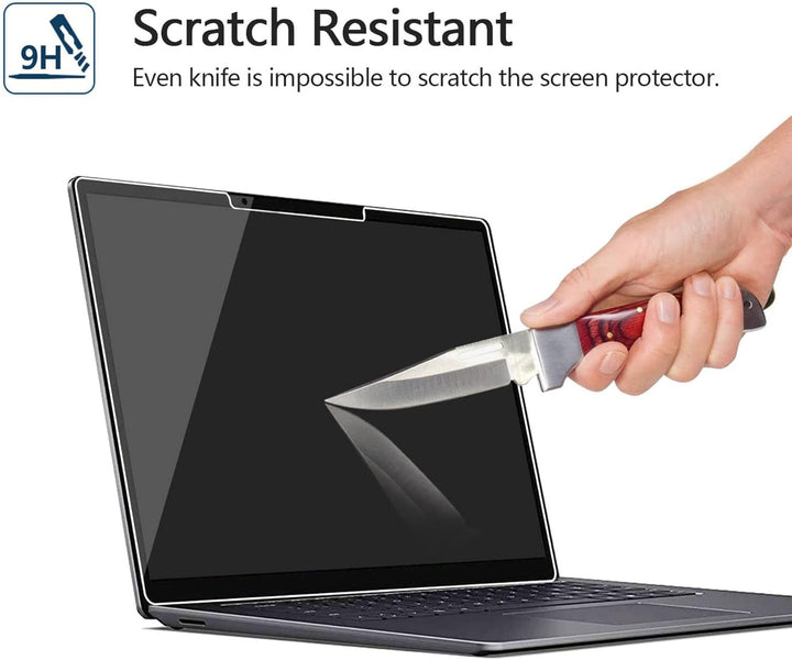 Adeway (2 Stück) Microsoft Surface laptop 5/4/3/2/1 13.5 Zoll Schutzfolie,Einfache Installation/Präz