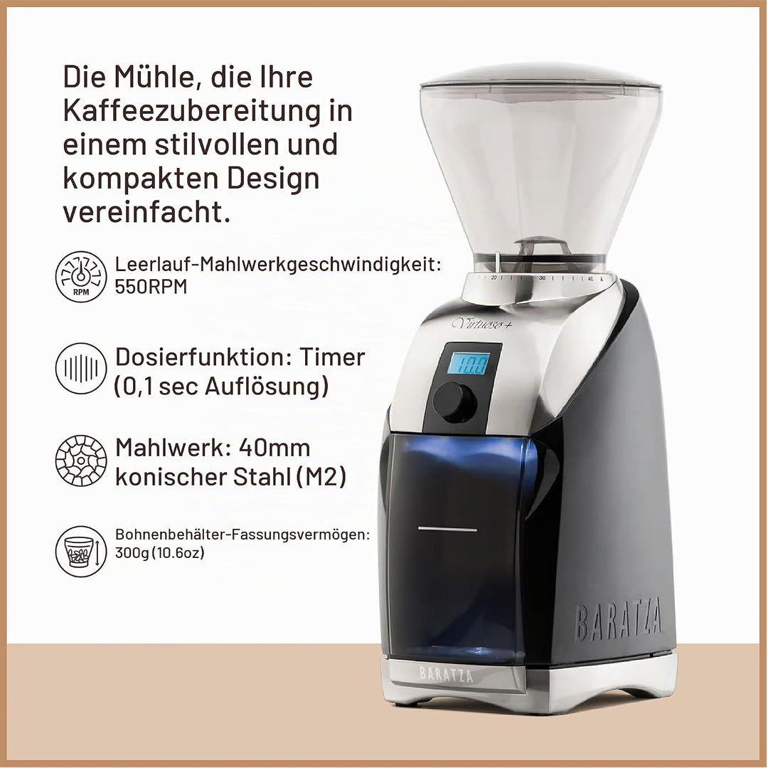 Baratza 587 Elektrische Kaffeemühle, Schwarz