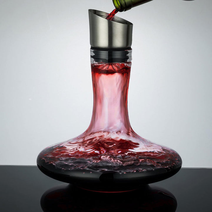 Weinkaraffe mit Integriertem Belüfter Ausgiesser & Filter, Decanter, Wein Dekantierer,Weinbelüfter,