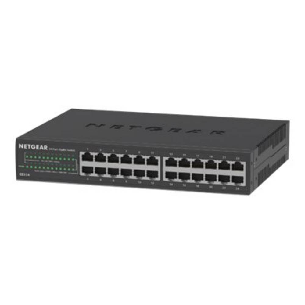 Netgear GS324 Switch 24 Port Switch Gigabit Ethernet LAN Switch (Plug-and-Play Netzwerk Switch, lüft