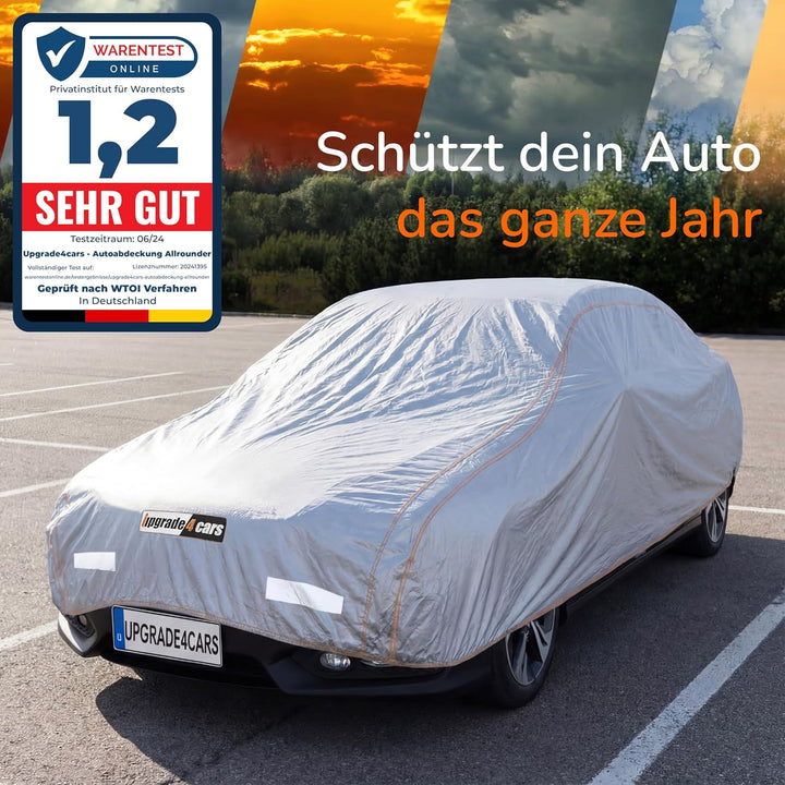 Upgrade4cars Autoabdeckung Outdoor Vollgarage Version 2026 atmungsaktiv &amp; wasserdicht | Auto Abdeckp