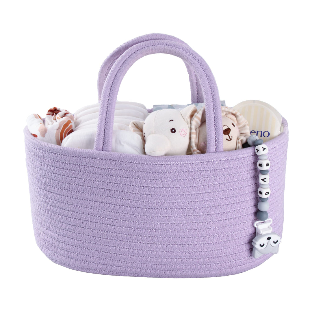 Baby-Wickeltasche, Organizer, Baumwollseil, Aufbewahrungskorb für Kinderzimmer, tragbare Halterung,