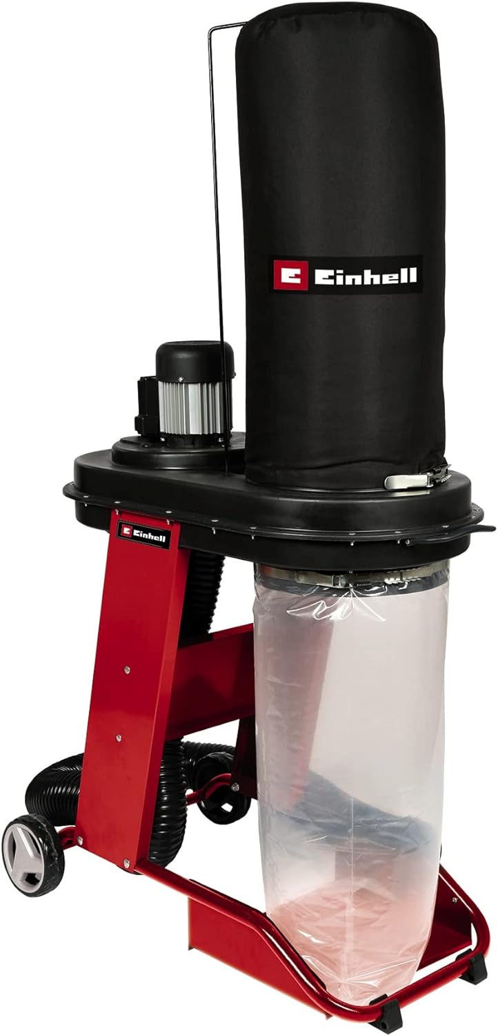 Einhell Absauganlage TE-VE 550/2 A (550 Watt, laufruhiger Induktionsmotor, Automatiksteckdose mit St