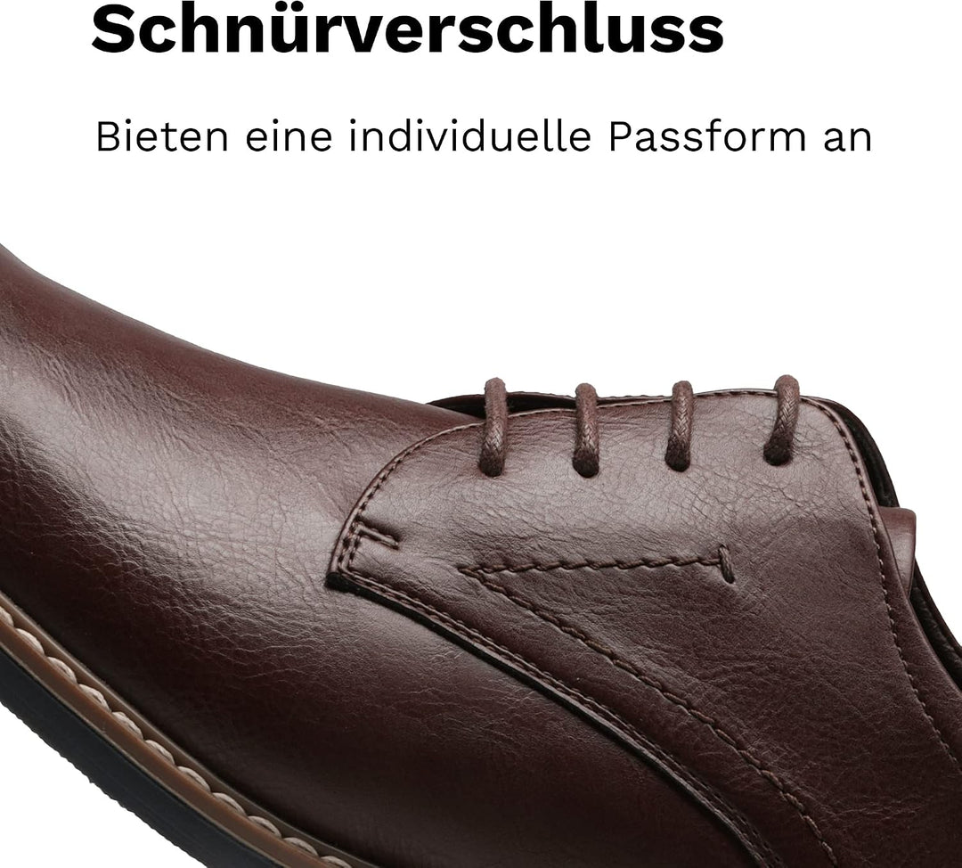 Bruno Marc Herren Anzugschuhe Klassischer Business Lederschuhe Schnürhalbschuhe Derby Oxfords Hochze
