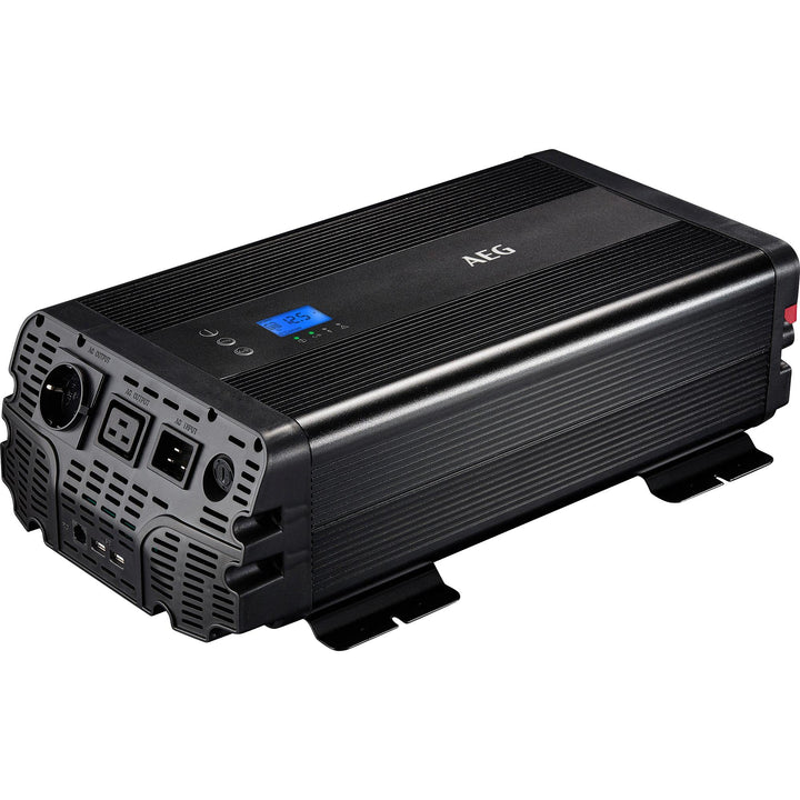 AEG Automotive Sinus-Spannungswandler 2000 W, 12 V DC auf 230 V AC, mit App-Steuerung, Netzvorrangsc