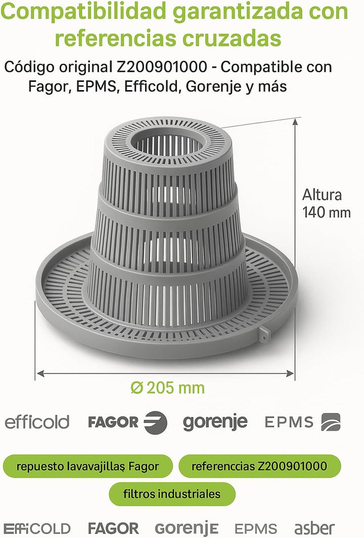 CubetasGastronorm Filter FAGOR ASPIRACION FI-30/48/50/80-91FA29332