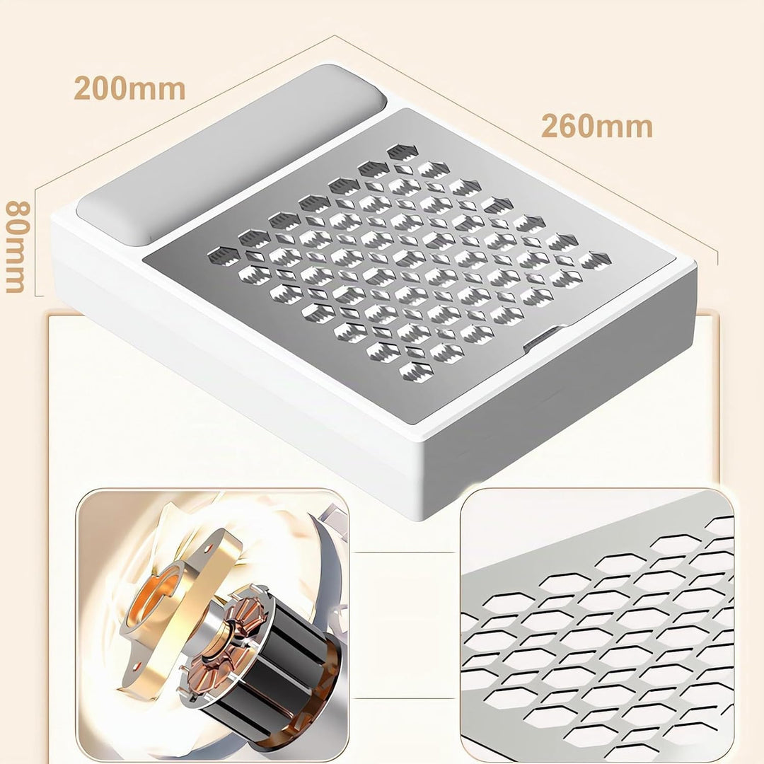 Staubabsaugung für Nägel, FREEUP Professionell Nagelstaubsauger mit filter &amp; Lampe, Leiser Absaugung