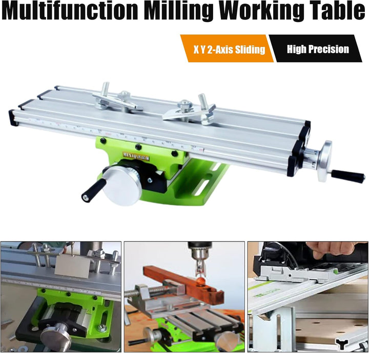 Frästisch, Multifunktionstisch, Kreuztisch, mit X-Y-Verstellung, für Miniatur-Tischbohrmaschinen und