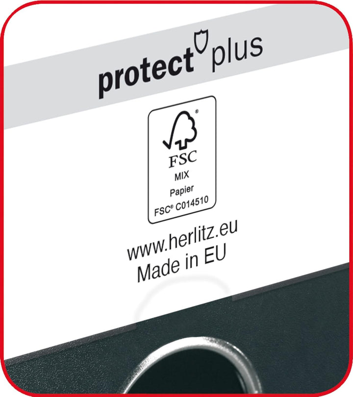 Herlitz 10834786 Ordner maX.file protect+, A4, Rückenbreite: 5cm, Voll-PP-Folienbezug, weiss, 10 Stü