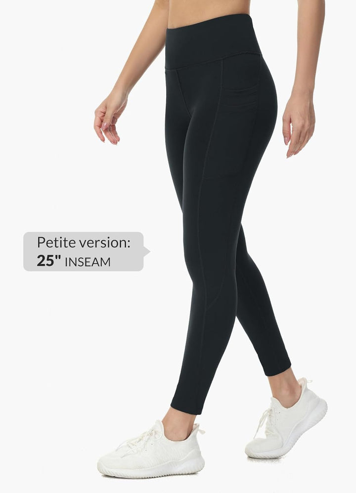 BALEAF Thermo Leggings Damen Winter Leggings high Waist Sportleggings mit Taschen Leggings yogahose
