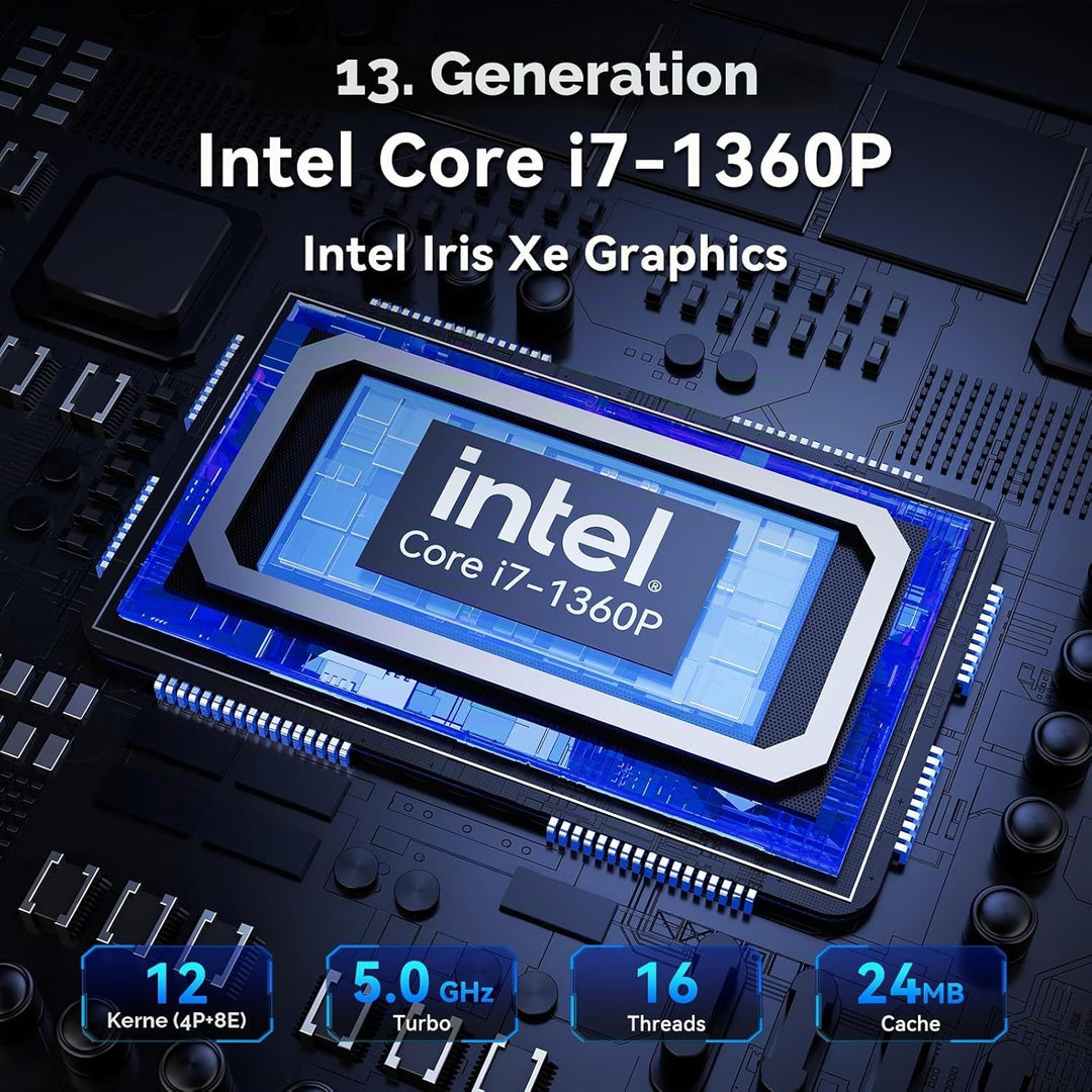Intel NUC 13 Pro NUC13ANHi7 Arena Canyon: CPU 13. Gen, 32 GB RAM, SSD 1 TB, Intel Core i7-1360P, Win