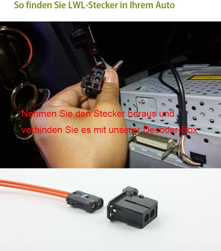 PC001 Most LWL-Verstärker Harman Kardon/Bose Audiosystem Glasfaser Fiber-Optic Decoder Box Für Merce