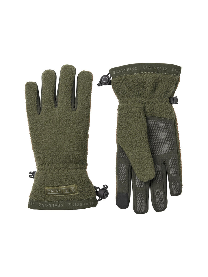 SealSkinz Unisex Hoveton Wasserdichter Sherpa-Fleece Winter-Handschuhe Grösse M Olivgrün, Grösse M O