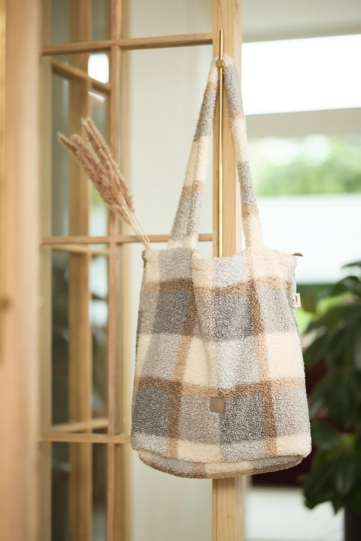 Jollein 027-819-68050 Wickeltasche/Shopper - Check Boucle