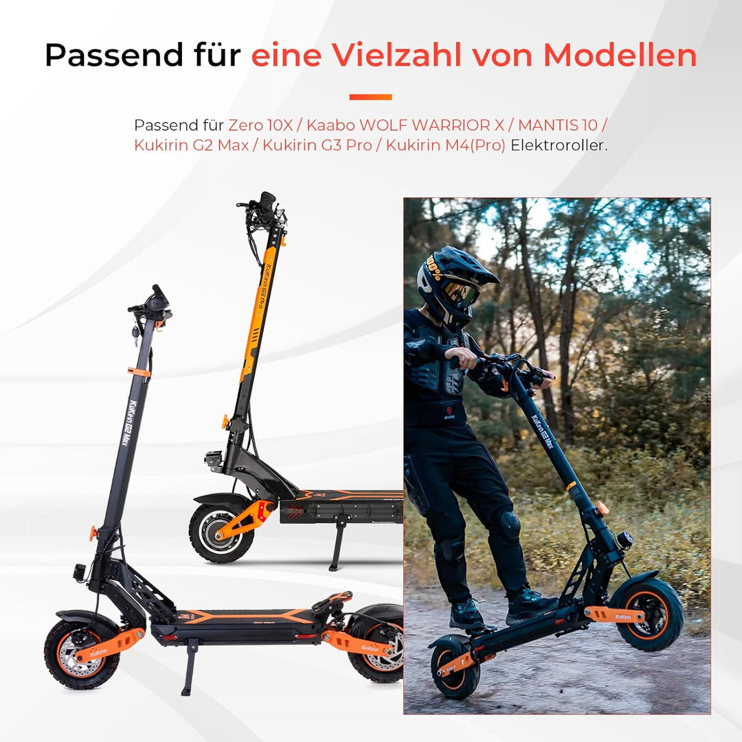 255x80 10 Zoll Heavy Duty Butylkautschuk Innenschlauch mit 90° Grad Schrader-Ventil Ersatz für kukir
