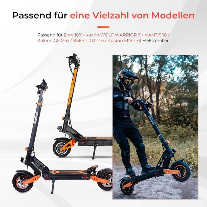 255x80 10 Zoll Heavy Duty Butylkautschuk Innenschlauch mit 90° Grad Schrader-Ventil Ersatz für kukir