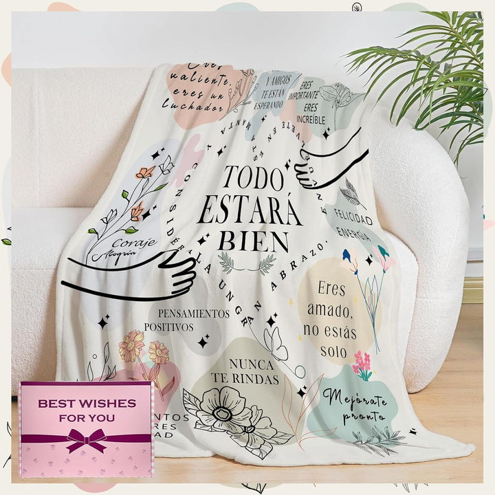 Geschenke für Frauen Männer, Gute Besserung Geschenke Decke, Aufmunterung Geschenke für Frauen Männe
