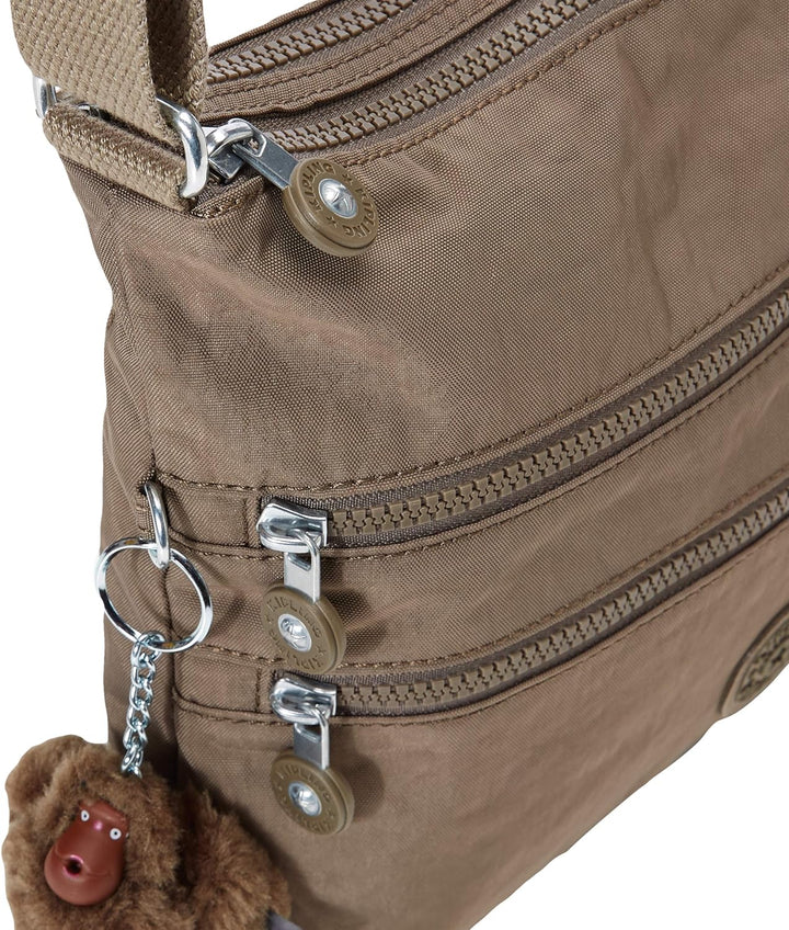 Kipling Alvar, Damen Umhängetasche, Braun (True Beige), 15x24x45 cm (W x H x L), True Beige