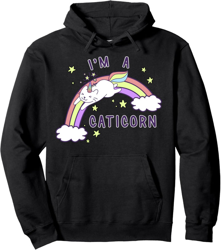 I'm A Caticorn Rainbow Jump Pullover Hoodie