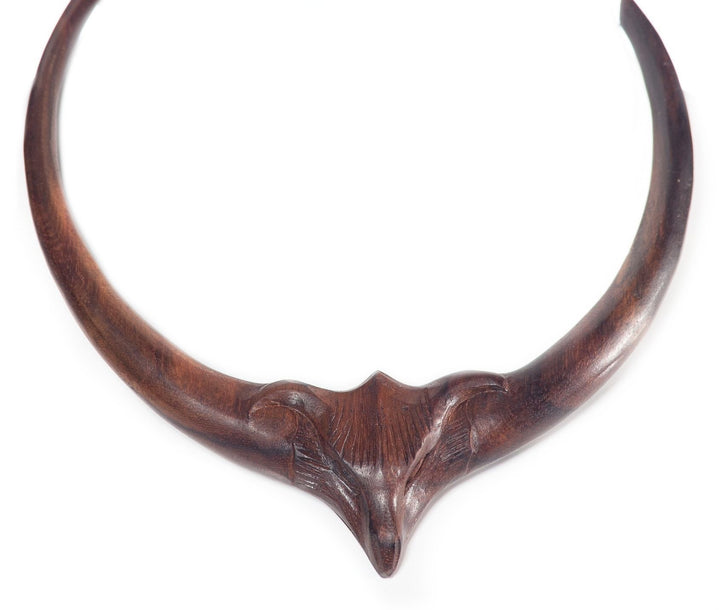 Windalf Keltischer Torques Aylan Ø 13 cm Drache Handarbeit aus Holz