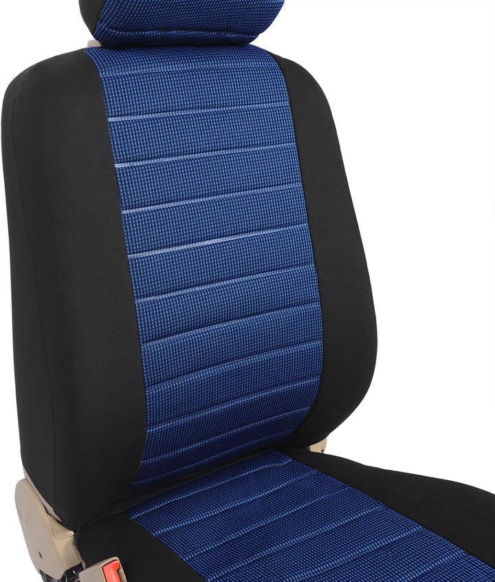 WOLTU Sitzbezüge Auto Einzelsitzbezug universal Grösse, 5er Set, schwarz/blau, blau