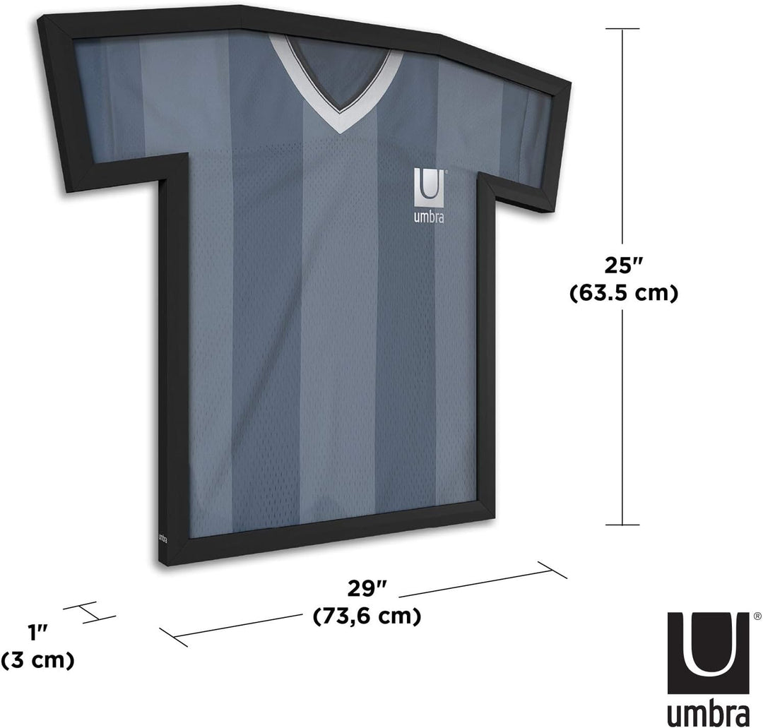 Umbra T-Frame Trikotrahmen - Bilderrahmen für T-Shirts und Fussballtrikots für Erwachsene bis Grösse