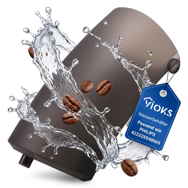 VIOKS Wasserbehälter 0,7 L Ersatz für Philiрs Senseo Wassertank HD5011/01 422225948665 422225948666