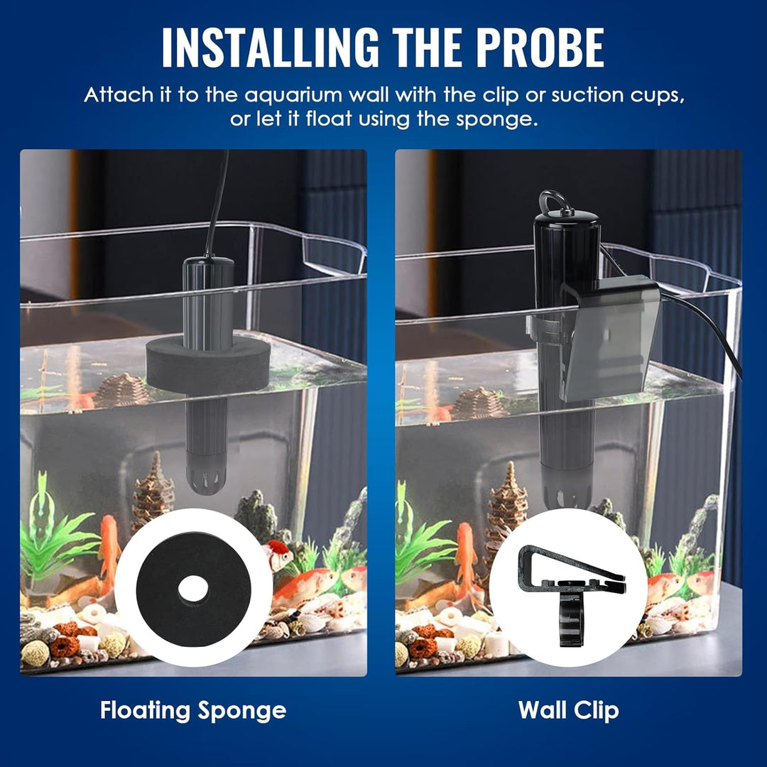 7-in-1 WiFi-Wassertester für Aquarien, Hydrokulturen, Schwimmbäder, pH/TDS/EC/ORP/Temp/Salzgehalt//S