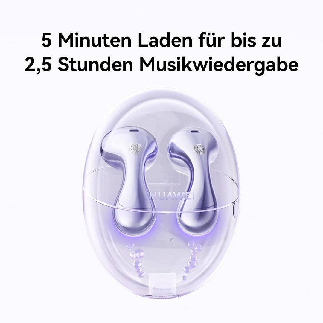 HUAWEI FreeBuds 6 kabellose Kopfhörer, Dual-Treiber True Sound, Stabile und klare Anrufe, Open-Fit-A