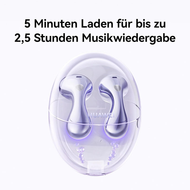HUAWEI FreeBuds 6 kabellose Kopfhörer, Dual-Treiber True Sound, Stabile und klare Anrufe, Open-Fit-A