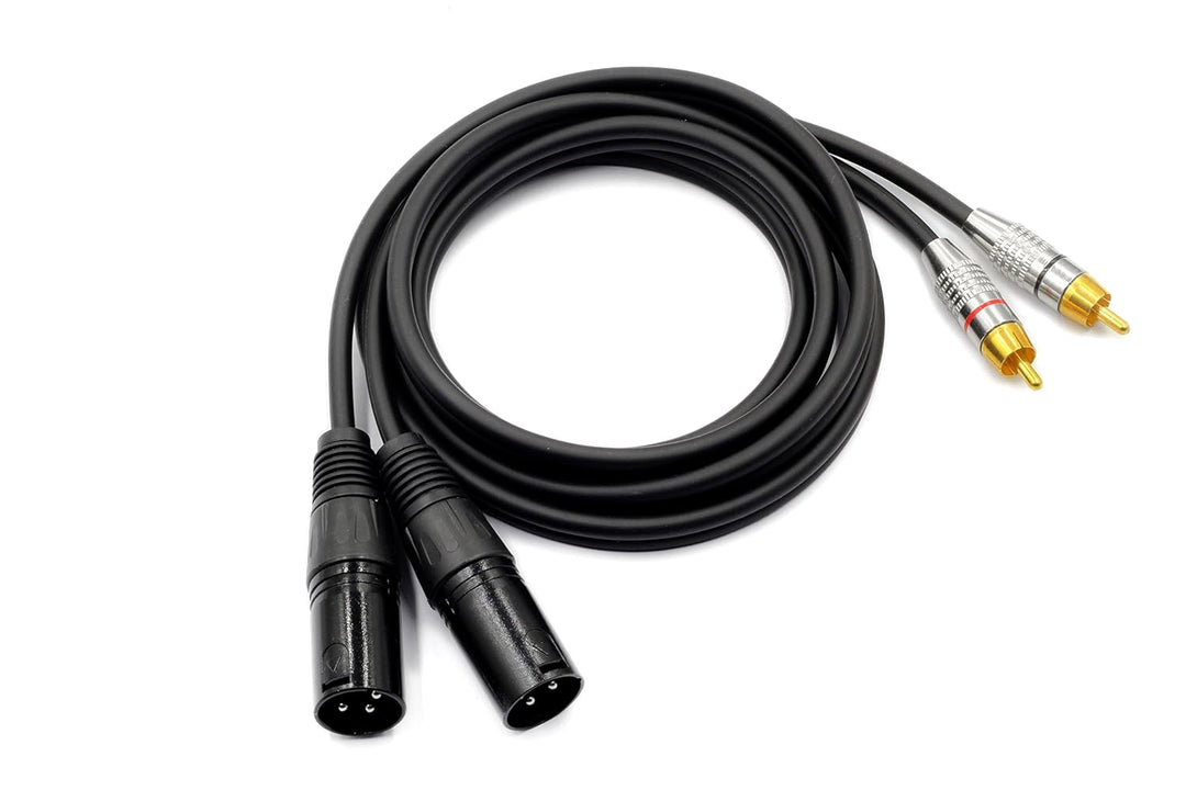 SiYear Unsymmetrisches 2 XLR 3-polig o Dual RCA männlich Phono Stecker HIFI Audio Kabel Kabel Dual X