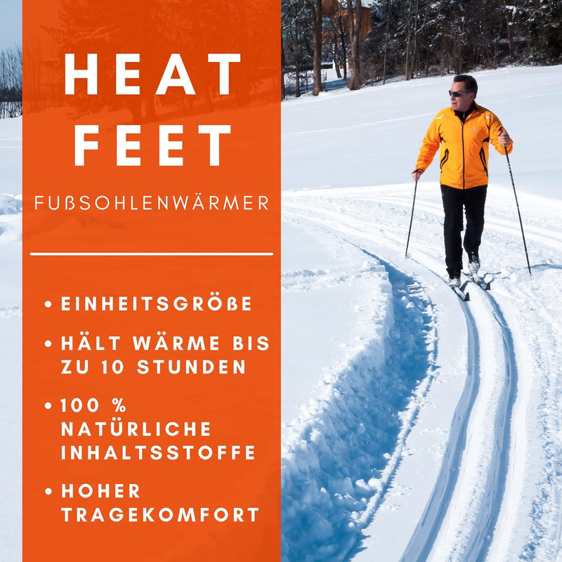 24 Paar HEAT FEET Wärmesohlen, Heizsohlen, Einlage Fusswärmer, wärmende Sohlen, warme Einlegesohlen,
