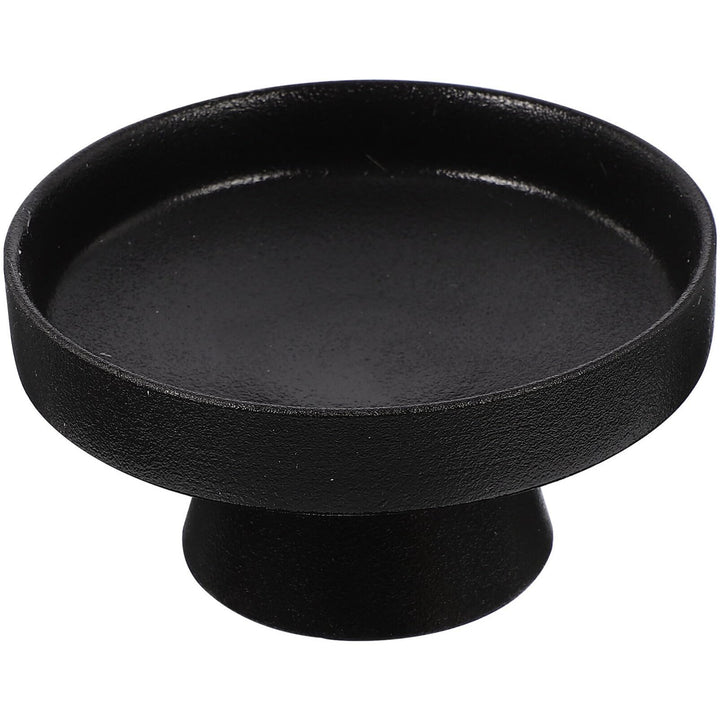 Alipis Hoher Boden Schwarze Obstschale Servierteller Mit Füssen Keramik Belüftetes Design