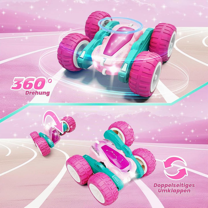 Tecnock 2025 Ferngesteuertes Auto mit 2.4 Ghz Fernbedienung 360°Flip Stunts Rc Auto Monstertruck mit