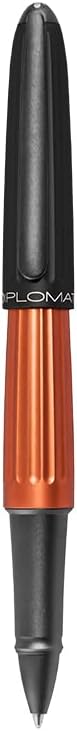 DIPLOMAT Aero Orange Schwarz Tintenroller/Handgefertigt/mit Geschenkbox, D40313030