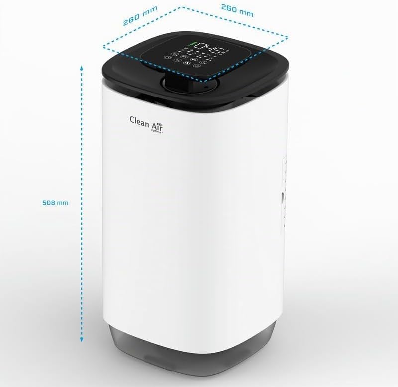 Clean Air Optima - 2in1: Luftbefeuchter und Luftreiniger CA-806 Smart Top Filling - Räume bis 60m² /