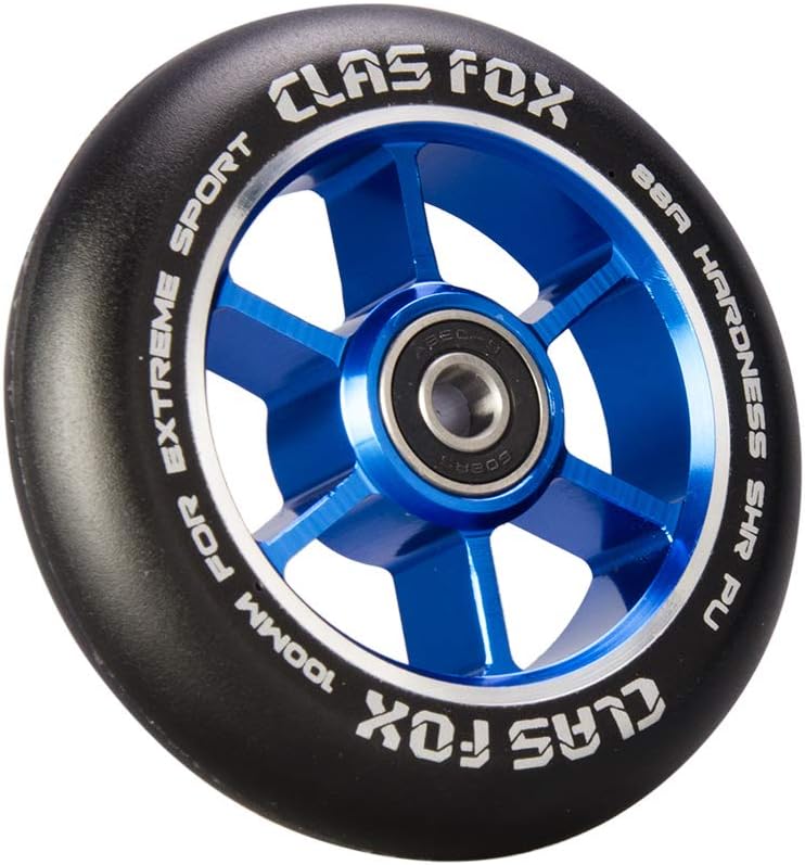CLAS FOX Pro Stunt Scooter Rollen Roller Räder Wheels 100mm EIN Paar mit ABEC-9 Kugellager CNC Metal