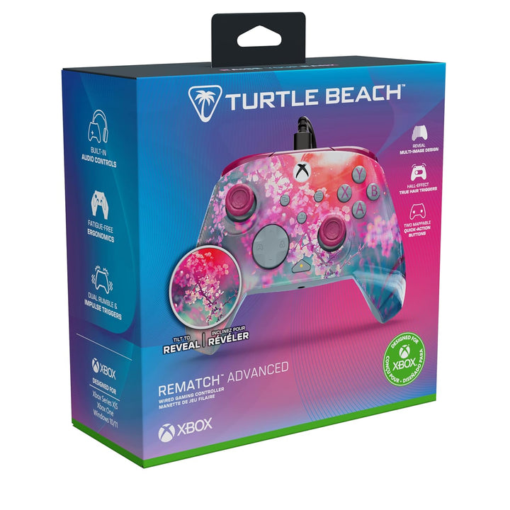 Turtle Beach Rematch Advanced Kyoto Bloom Wired Gaming Controller für Xbox und PC – Lentikular, zuwe