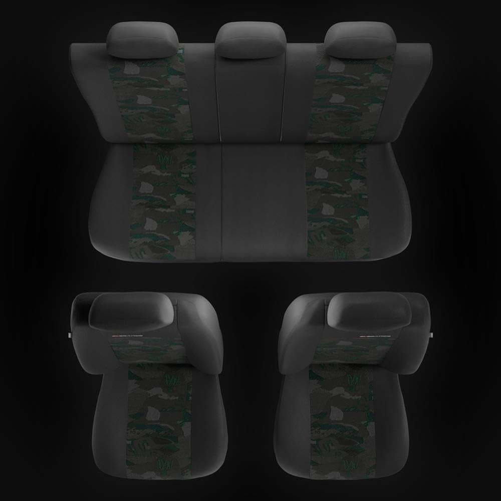 Mossa Sitzbezüge Auto passend für BMW X3 E83 F25 G01 G45 SAV 2003-. UNE-GR Grün UNE-GR Sets, Grün UN