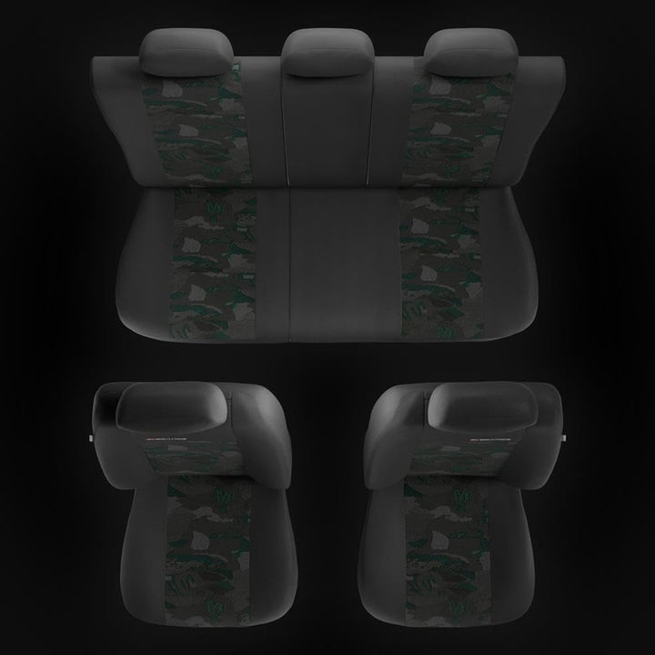Mossa Sitzbezüge Auto passend für BMW X3 E83 F25 G01 G45 SAV 2003-. UNE-GR Grün UNE-GR Sets, Grün UN