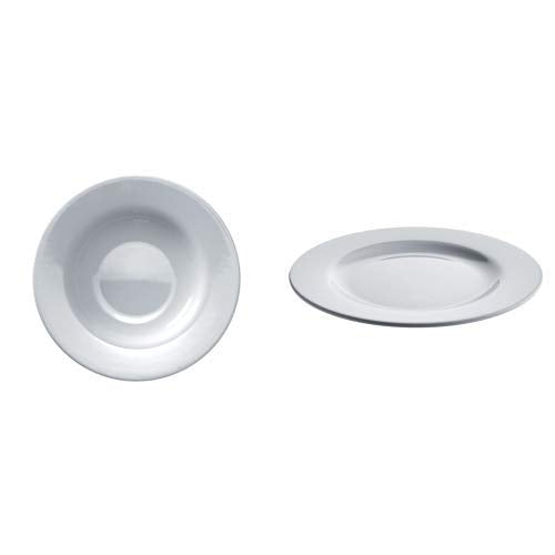Alessi "Platebowlcup", 4 Stück Suppenteller + Alessi "Platebowlcup", 4 Stück Speiseteller