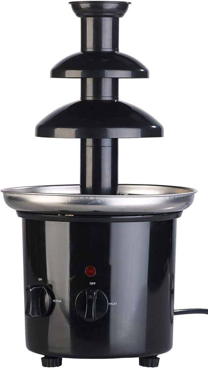 Rosenstein & Söhne Schokofondue Brunnen: Schokoladen-Brunnen mit 2 Ebenen, 275 Watt (Fondue