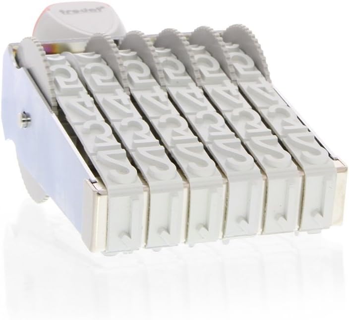 Trodat Bänderstempel 18mm, 6stellig, Zeichen pro Band 0-9 X,F,-,/,.,St.,No,1/2,1/4,3/4,