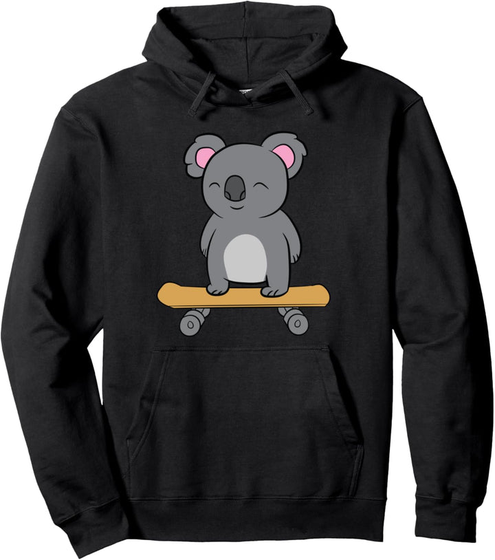 Skateboarden Koala Lustiges Skateboard Koala Pullover Hoodie