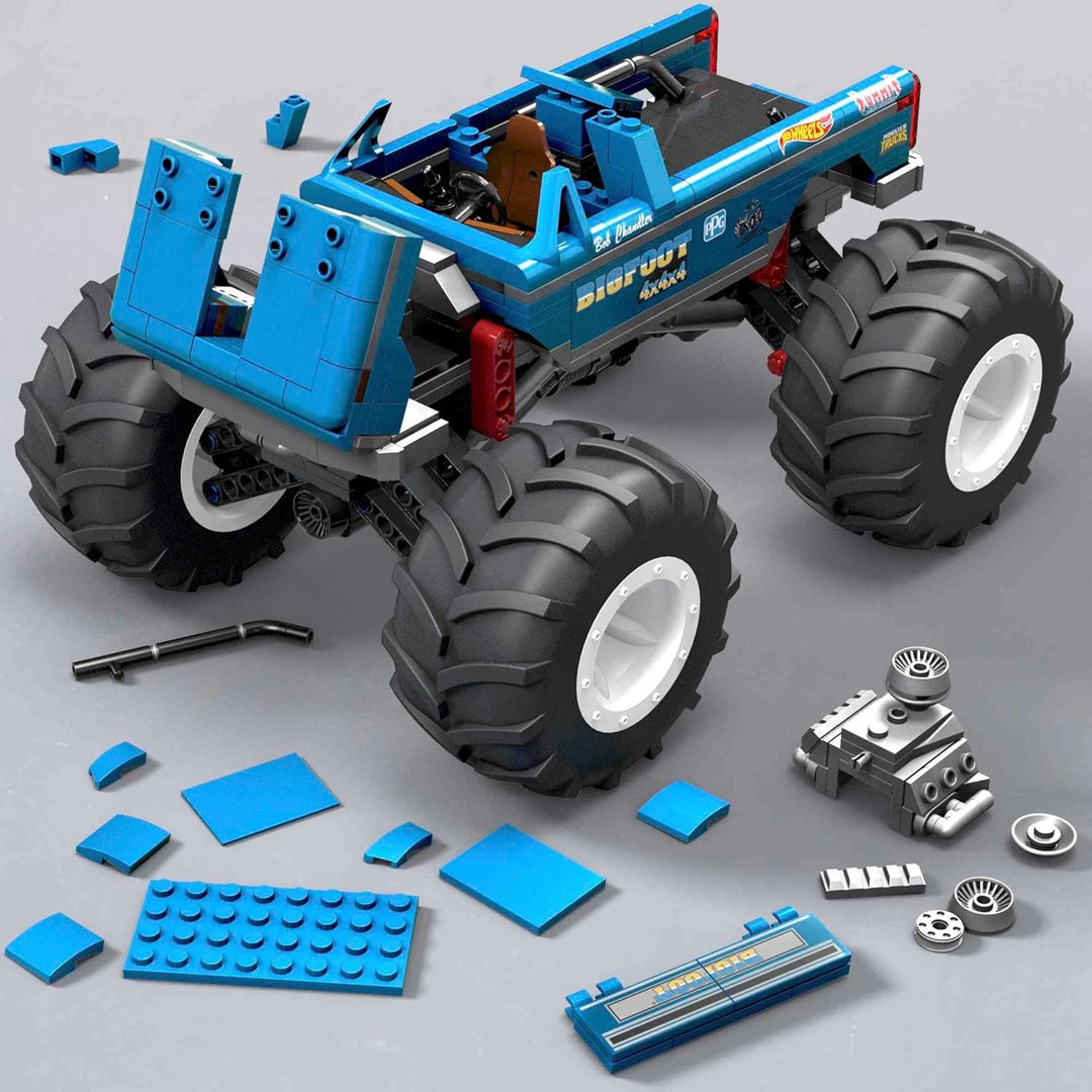 Mega Construx HHD20 - Hot Wheels Bigfoot Monster Truck Bauset mit 538 Teilen im Massstab 1:18, Konst