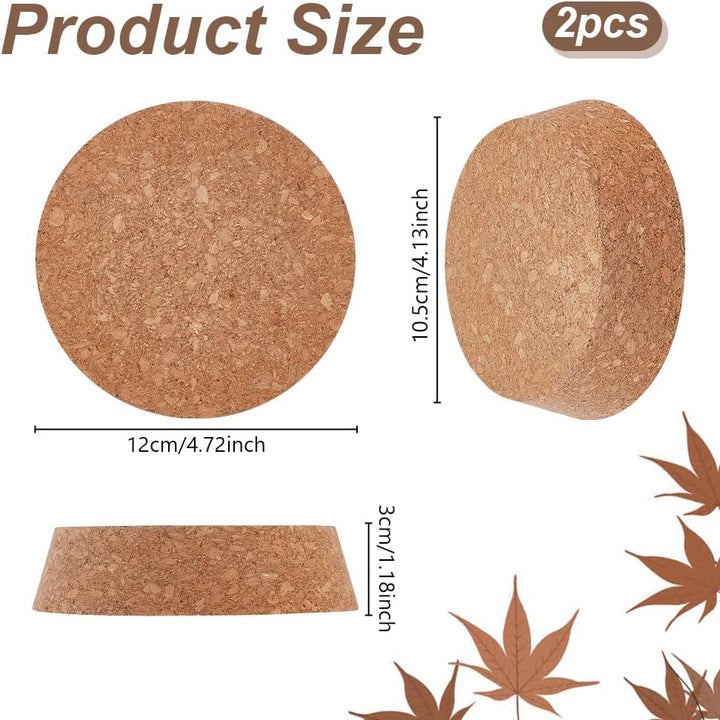 OLYCRAFT 2 Stück Kork-Flaschenverschlüsse 10.5-12cm Konischer Holzkorkenstopfen Holzkorkendeckel Fla