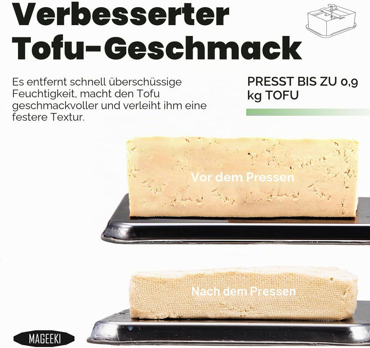 Tofupresse aus Edelstahl, Tofu-Presser, schnelle und effiziente Wasserentfernung für festen Tofu, le
