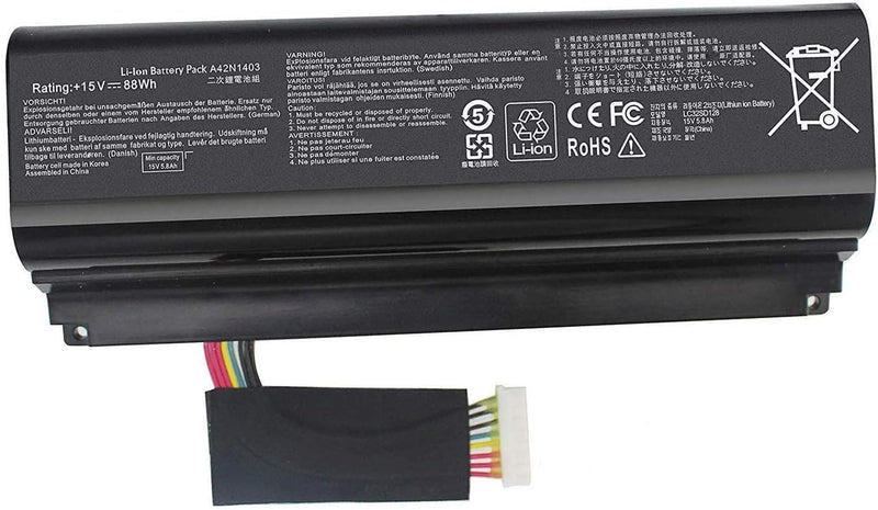 A42N1403 A42LM93 0b110-00290000 4ICR19/66-2 Laptop Batterie Ersatz für Asus G751 G751J G751JL G751JM